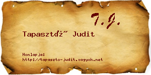Tapasztó Judit névjegykártya